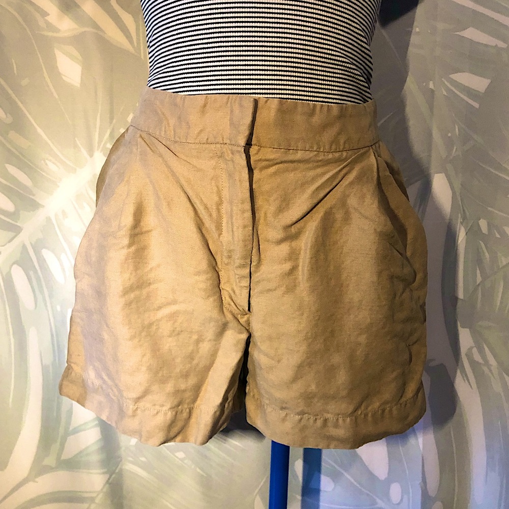 aritzia linen shorts